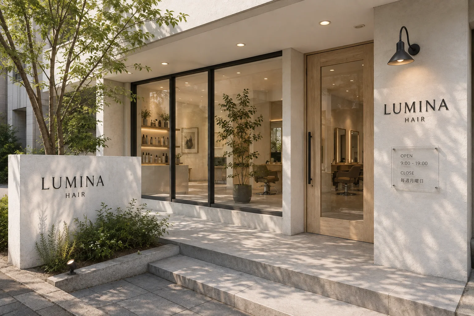 LUMINA HAIRの外観